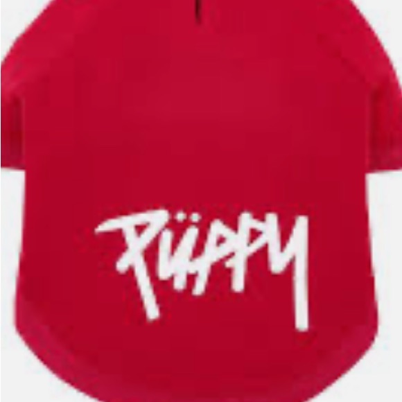 Red athletic hooded puppy tracksuit - Picture 12 of 13